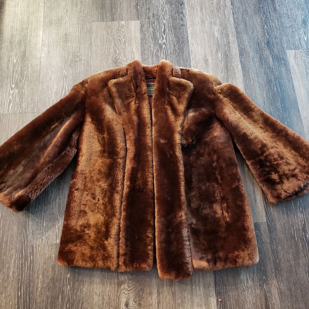 Vintage Fur Coat Brown